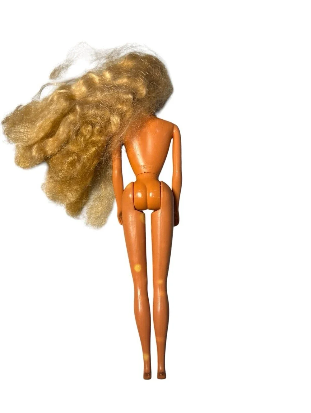 1985 Mattel Tropical Barbie #1017 Barbie Doll Long Brassy Blonde Hair Nude